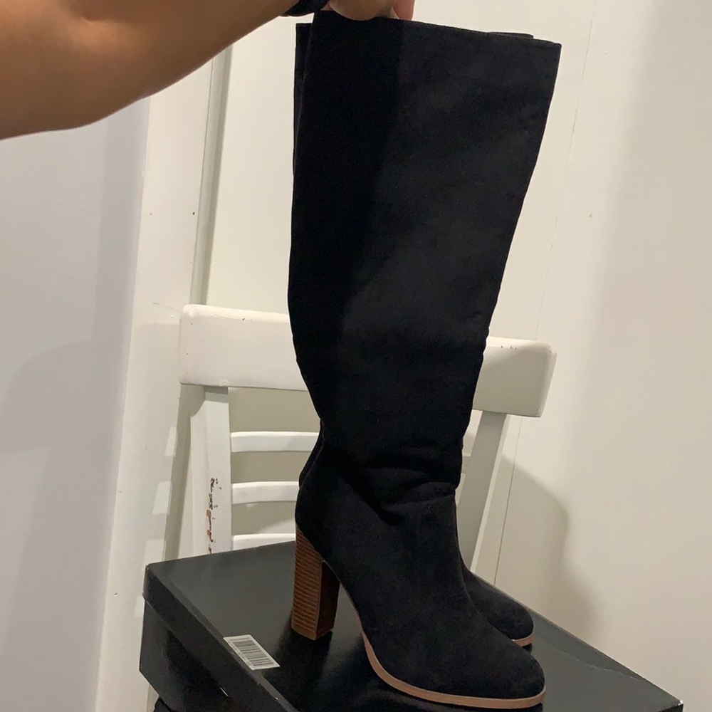 Forever21 knee high heel boots